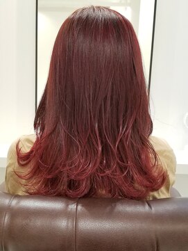 インビテーション(invitation) ビビッドカラーでワインレッドグラデーション♪