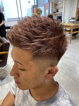 シエル 千葉店(CIEL) 【メンズ】春カラー×フェードモヒカン