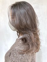 アイティー バイ アルバム 中野店(IT by ALBUM)&nbsp;グレージュレイヤー_ホワイトアッシュエアリーミディ_ba310943