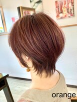 オレンジ(orange)&nbsp;【orange大分賀来】耳かけショートウルフヘア・ピンクベージュ