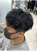短めマッシュとも相性抜群!ツイストスパイラルパーマ