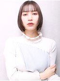 大人可愛い20代30代40代小顔シースルーバングA1