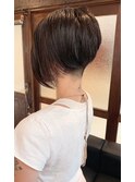 【WORKS】アシンメトリ×前下がりツーブロックボブ