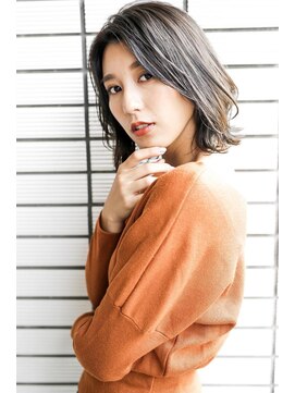 エアー 横浜(AIR) 【長谷川】黒髪外はねボブ