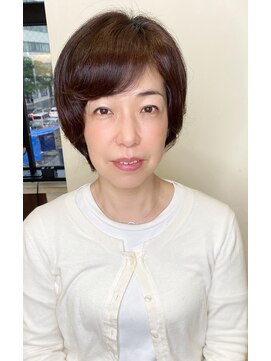 キーポイント(K Point) 【くせ毛を活かした】ショートボブ