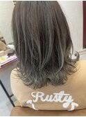 筋感グラデーションカラーグレージュ