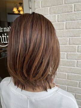 ヘアーメイク バレンタイン(hair make valentine) ナチュラル外ハネ