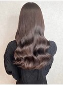 溢れる艶感☆巻ける縮毛矯正×艶髪グレージュ