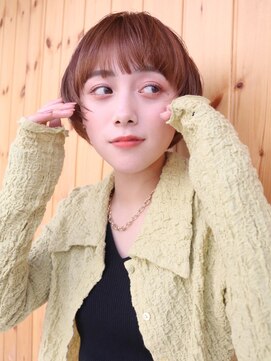 ブゾン(buZon) 【buZon ブゾン】マッシュショート×ハニーベージュカラー