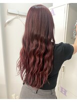 フウ(fuh)&nbsp;【Iam】レッドカラー　エクステ