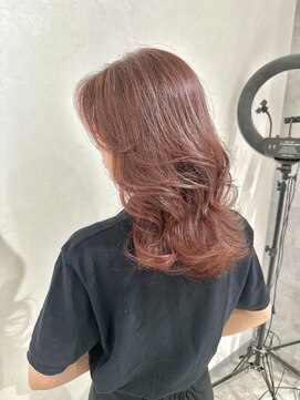 アンダーバーホワイト(_WHITE) ミディアムレイヤー ピンクラベンダー