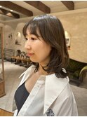 ミディアム/フェイスレイヤー/レイヤーカット/20代/30代/銀座