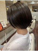 【石橋/ショート】髪質改善　白髪ぼかしハイライト、ヘアカラー