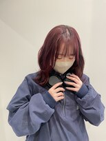 ユニコ(unico)&nbsp;暖色カラー/ワインレッド/ミディアム/レイヤー