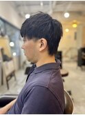 MEN’S HAREダークアッシュアッシュブラックカルマパーマ