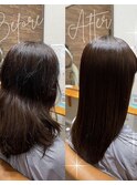 髪質改善ストレート