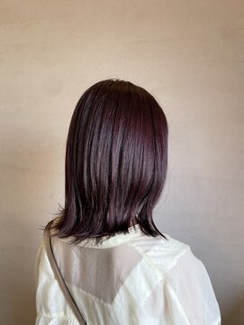 ココカラヘアー ニコ(cococara hair nico) ラベンダーカラー/外ハネ/透明感カラー