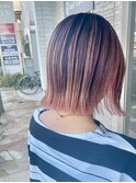 ピンクラベンダー/バレイヤージュ/10代20代30代