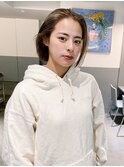 水平ボブ　20代30代40代　大人かっこいい