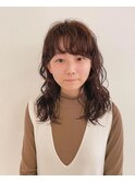 ミディアムパーマ、ゆるめパーマ