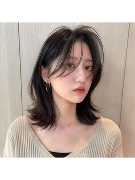 ライズ ネックス ザ サロン 渋谷(LIZE nex the salon) ミディアムレイヤー#ミディアムレイヤー#韓国ヘア#渋谷駅