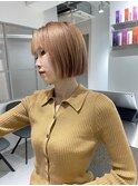 ぱつっとオレンジボブ♪