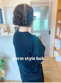 パーマスタイルボブ
