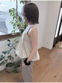ボブ×透明感カラー