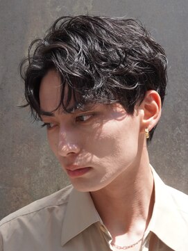 フィフス 天神大名(fifth) 天神大名シャドウパーマメンズラウンドマッシュ30代ルーズパーマ