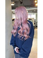 フォート(FORT)&nbsp;ダブルカラー　ピンク　ブリーチ　韓国