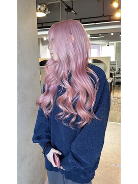 フォート(FORT) ダブルカラー　ピンク　ブリーチ　韓国