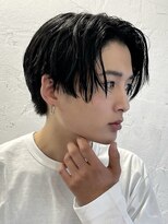 フィフス 大分(fifth)&nbsp;大分毛流れニュアンスパーマメンズカットセンターパートマッシュ