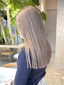 サンクプロジェクト(cinq PROJECT) 原宿韓国顔まわりミルクティーベージュミルクティーグレージュ