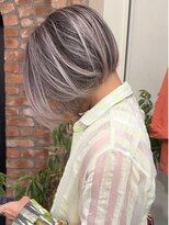 ハーパーズ 渋谷(harpers) メンズバレイヤージュホワイトベージュボブ