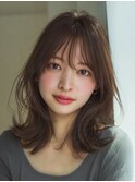 くびれヘア　ミディアムレイヤー 【TELAHAIR南柏店】