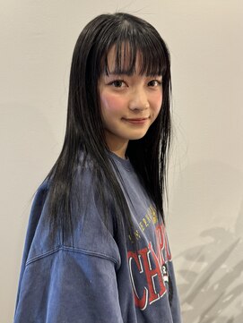 サンデイズド(SUNDAZED) ツヤ髪ブルーブラック×髪質改善カラーロング