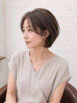 アース 宮崎昭栄店(EARTH) 【大人ショートボブ×艶ブラウン】