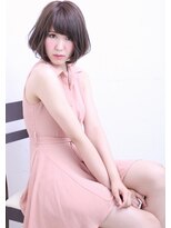 フロール(florun)&nbsp;あごラインストレートボブのブルーアッシュ