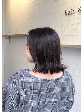 トーン 上大岡(tone.) 外ハネロブ×バイオレットカラー