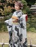 【成人式　結婚式　お祝いの席に！！】着付け　ヘアセット&振袖 ￥19800