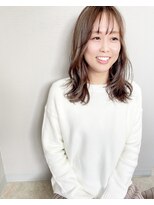 サロンプレッジエビノマル(salon PLEDGE ebinomaru)&nbsp;ニュアンスカラー×ミディアムスタイル