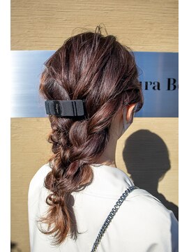 オラ ボーテ(Aura Beaute) 『AuraBeaute 京都』結婚式 お呼ばれヘア 編みおろし