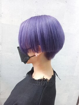 トムキャット(TOM CAT) ケアブリーチdeトランクスカット×ラベンダーパープル