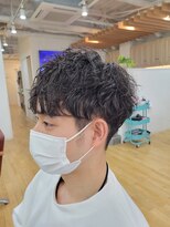 ギフト ヘアーデザイン(gift hair design) ツイストスパイラルパーマ×ショートカット刈り上げマッシュ