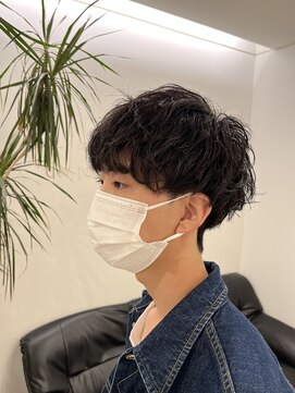 アンジュール マッシュパーマ