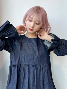 グリードヘアー セルフィッシュ(GREED hair SELFISH) 20代30代大人かわいいチョコレートカラーレイヤーショートボブ