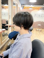 エイト プラット 渋谷2号店(EIGHT plat)&nbsp;大人可愛い黒髪前下がりショートボブ　6/2