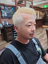 ラボーテイサミヘアーイースト(La.beaut'e ISAMI HAIR EAST) MEN’S HAIRハイライトマッシュパーマ〈理容室〉東浦和メンズ