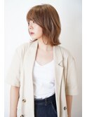 大人可愛い20代30代40代50台小顔ウルフレイヤーボブ外はねボブ