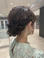 ガニー 流山おおたかの森(GANNI)&nbsp;編み込みのお呼ばれアレンジ【HIROMI】